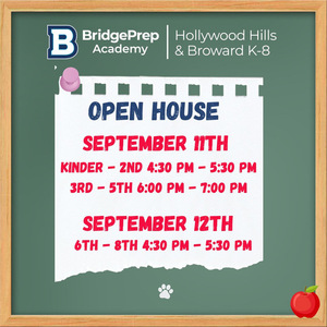 Parents, Just a reminder that Open House 
