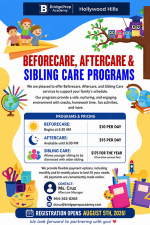 BEFORE AND AFTERCARE PROGRAM INFO
